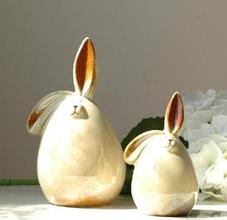 陶瓷彩绘—两只小兔子